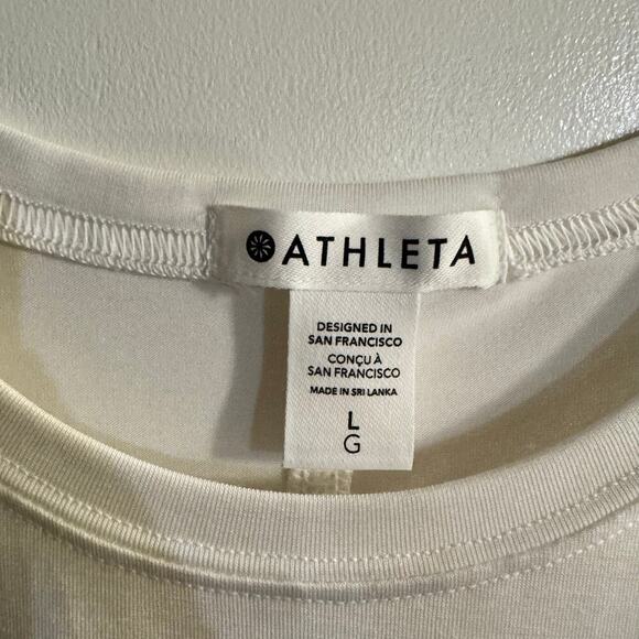 Athleta Radiate Twist Tank Top White Activewear Lightweight Size Large - Picture 5 of 5